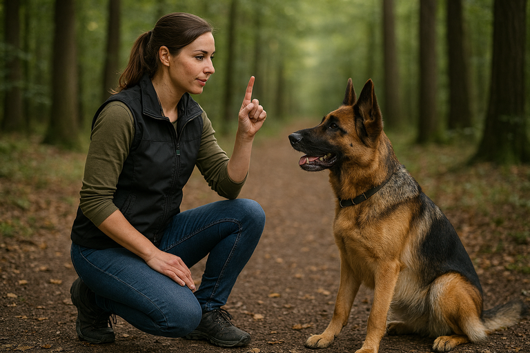Hundetraining bei der deutschen Polizei